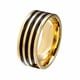 thumbnail image 3 of Anillo de gota de aceite de acero inoxidable de 8 mm de ancho para hombre, joyería de moda sencilla, 3 of 6