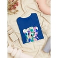 thumbnail image 3 of Paint Splash Bear Cute Art Shaped T-Shirt Women -Image by Shutterstock, Female x-Large, 3 of 4