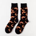 thumbnail image 2 of Chaussettes d'Automne et d'Hiver pour Hommes en Coton, Chaussettes de Fruits de Mer, Chaussettes en Coton pour Garçons, Chaussettes Mignonnes de Dessin Animé pour Couples, Style Élastique, 2 of 8