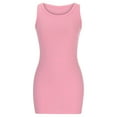 thumbnail image 4 of Fesfesfes Women Dress Sexy Sleeveless Tank Dresses Crewneck Spring Solid Color Tight Stretch Dress Plus Size Clearance $10, 4 of 8