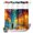 Multicolor, variant on No Hook Shower Curtain, Yellow Blue Street Shower Curtains for Bathroom with See Through Top Window, Couples Modern Abstract Art Waterproof & Washable Bath Curtain 66"x72"