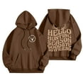 thumbnail image 2 of Hello Hunting Season Goodbye Boyfriend Hoodies for Women Fall Winter Long Sleeve Hooded Sweatshirt with Pockets Pullover Tops, 2 of 6
