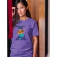 thumbnail image 2 of Galactic Vibes Ufo Shaped T-Shirt Women -Image by Shutterstock, Female Small, 2 of 4