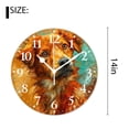 thumbnail image 2 of 14 Inch Wall Clock Battery Operated Silent Clock Decorative for Office, Kitchen, Outdoor, Living Room，Watercolor Golden Retriever Dog with Butterfly Animals Amazing, 2 of 4