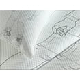 thumbnail image 4 of Ambesonne Modern Quilted Bedspread Set 3 Pcs, Sketchy Art Lady Character, King Size, White Black, 4 of 5