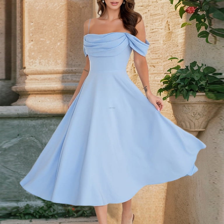 Prom Dress, Spaghetti Strap Solid Color Sexy Pleated Off Shoulder A Line Dress Engagement Photo Sweater Dress Dusty Blue Bridesmaid Women Formal Dresses 2025 Dresses (XL, Light blue) ZMTing - Walmart.com Prom Dress, Spaghetti Strap Solid Color Sexy Pleated Off Shoulder A Line Dress Engagement Photo Sweater Dress Dusty Blue Bridesmaid Women Formal Dresses 2025 Dresses (XL, Light blue) ZMTing - Walmart.com