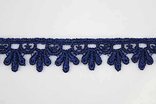 1.75/" Wide 20 Colors Red Green Lilac Black Navy Venice Lace Trim Guipure By Yard