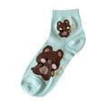 thumbnail image 3 of WA - 12 Pairs Womens Colorful Bears Assorted Styles Low Cut Ankle Socks Cotton Size 9-11, 3 of 7