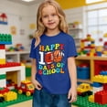 thumbnail image 2 of shqvo 100th Day Of School Shirt 100 Days Of School Print Short Sleeve T-Shirt 100 Days Of School Casual Daily Girls Clothes Toddler Girl Clothes, 2 of 4