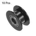 thumbnail image 3 of Uxcell 10pcs 2GT Idler Pulley 5mm Bore 18mm Dia. Aluminum Timing Belt for 6mm Width Belt 3D Printer, Black, 3 of 6