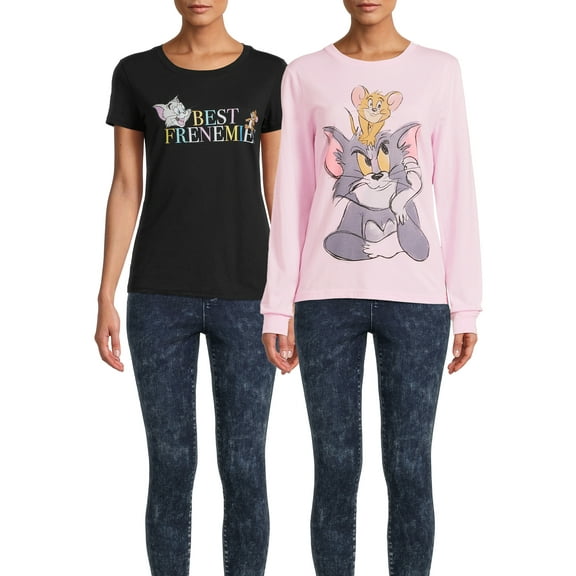 Tom & Jerry Juniors' T-Shirt, 2 Pack