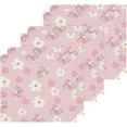 thumbnail image 2 of Coolnut Pink Cute Flower Washcloths Towels, Highly Absorbent and Soft Cotton Face Cloths, 4 Pack Quick Dry Wash Cloths - 12 X 12 Inches Washcloth Gift, 2 of 7