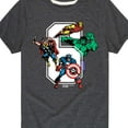 thumbnail image 3 of Marvel The Avengers - Birthday 6 - Toddler And Youth Short Sleeve Graphic T-Shirt, 3 of 5