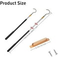 thumbnail image 2 of Attic Ladder Pull Down System Kit,Telescopic Pull Rod Pole Up to 60in Extension with Aluminum Alloy Handle and Stainless Steel Hook for Attic Ladder Accessories$$Tools, 2 of 6
