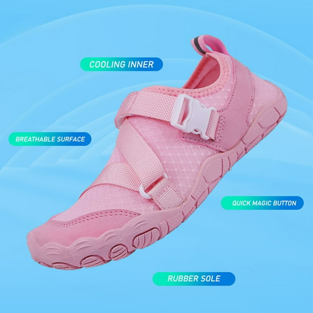 Zapatos Acuáticos Aqua Shoes Zapatillas de buceo transpirables para caminar en el lago (38) Rosa Wdftyju Para Estrenar