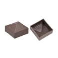 thumbnail image 2 of Tapa de poste Unique Bargains para cerca, poste de pasamanos de escalera 70x70mm (2.8 pulgadas) Plástico, Color café, 2 of 3