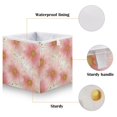thumbnail image 3 of Foldable Fabric Storage Bin Home Cubes Clothing Organizer Bins Large Collapsible Box Basket for Home Organizer Light Pink Daisies, 3 of 7