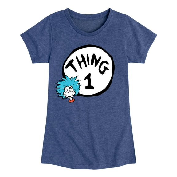Dr. Seuss - Thing One - Toddler And Youth Girls Fitted Short Sleeve Graphic T-Shirt