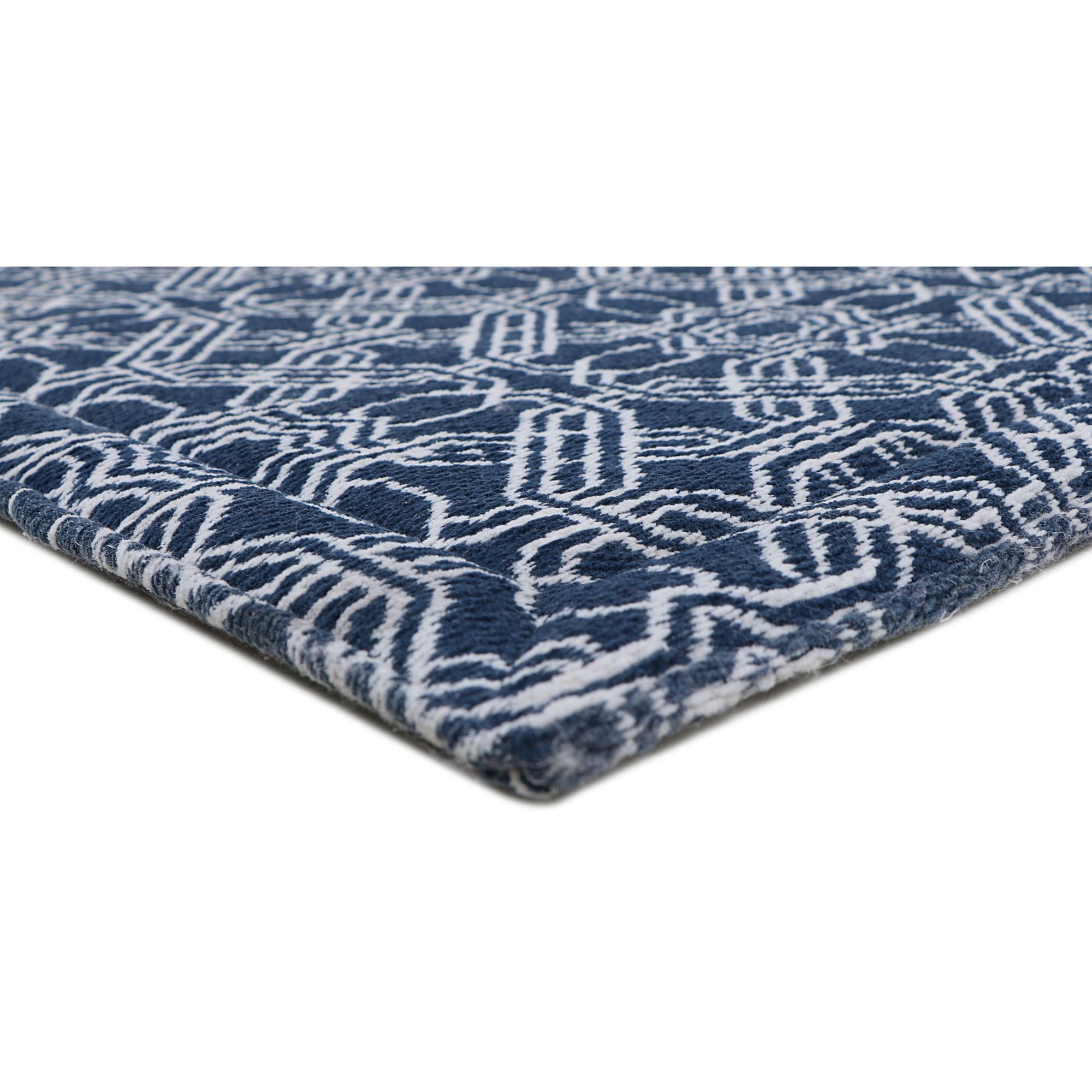 Rugsmith Navy Machine Woven Pascal Anti-Fatigue Kitchen Mat, 20" x 36"