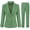 Pink, variant on Women's 2-Piece Double Breasted Blazer Suit Set - Slim Fit Business Casual Work Office Jacket & Elastic Waist Cropped Pants for Spring Summer Fall (Ages 25-29)