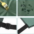 thumbnail image 6 of FOUNDLDF 2 Pack Waterproof Apron, 40 Inch Work Apron, Adjustable Bib Apron, Family Apron for Adults, Green, 6 of 7