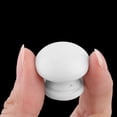 thumbnail image 4 of Uxcell Home Room Wood Round Door Wardrobe Closet Handle Pull Knob White 24 x 22mm 11pcs, 4 of 4