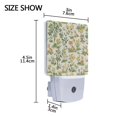 thumbnail image 4 of Yayeee LED Plug in Night Light for The Home with Auto Dusk to Dawn Light Sensors, 2 Pack, Watercolor Animals Pattern, 4 of 6