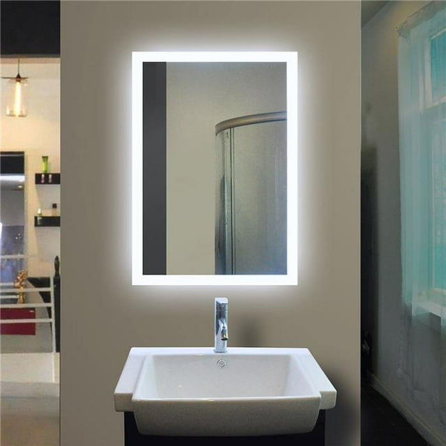 Outdoor Leisure ML5300W2436 Sidelit Mirror with Frosting on All 4 Edges, White