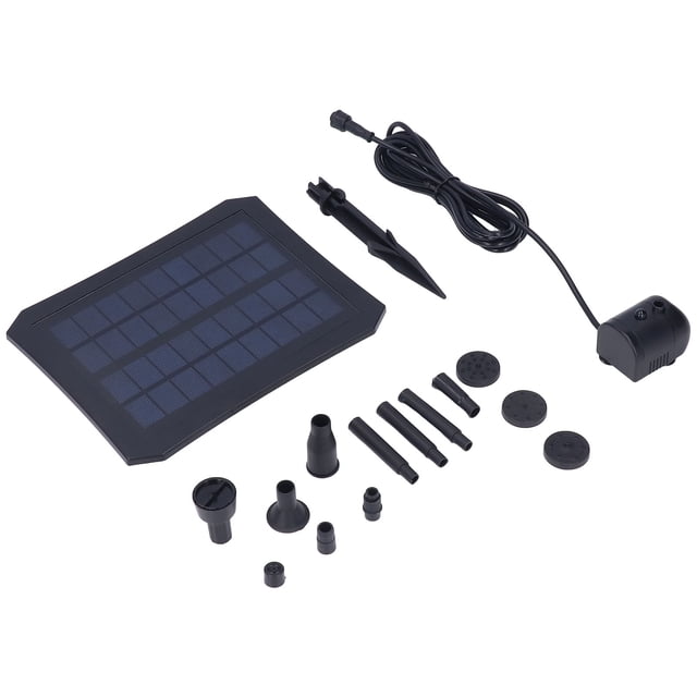 Kit De Bomba De Agua De Fuente Solar, Kit De Bomba De Agua Solar Luz LED Para Piscina Para Decoración De Jardín Para Estanque Pequeño ANGGREK Solar Fountain Pump Kit