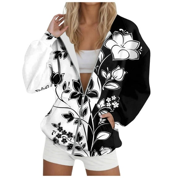 zaveiop Zip up Sweatshirt Women No Hood Comfort Oversized Sweatshirt Cardigan Fleece Bomber Jacket Zipper Hoodless Hoodies (White, S)