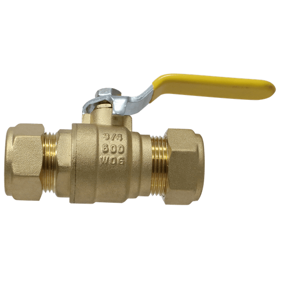 5 Pc XFITTING 3/4 Inch Compression Ball Valve, 30-3-2=5XX