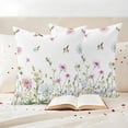 thumbnail image 3 of Farmhouse Floral Pillow Covers 2 Pack Wildflowers Herb Plant Fields Countryside Pillowcase Waterproof Outdoor Throw Pillow Cover for Patio Garden Square Cushion 16”x16”, 3 of 9