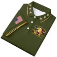 thumbnail image 4 of USA 250th Anniversary Polo Shirt Men Patriotic Eagle Graphic Casual Short Sleeve Button Polo America 250 Merchandise, 4 of 5