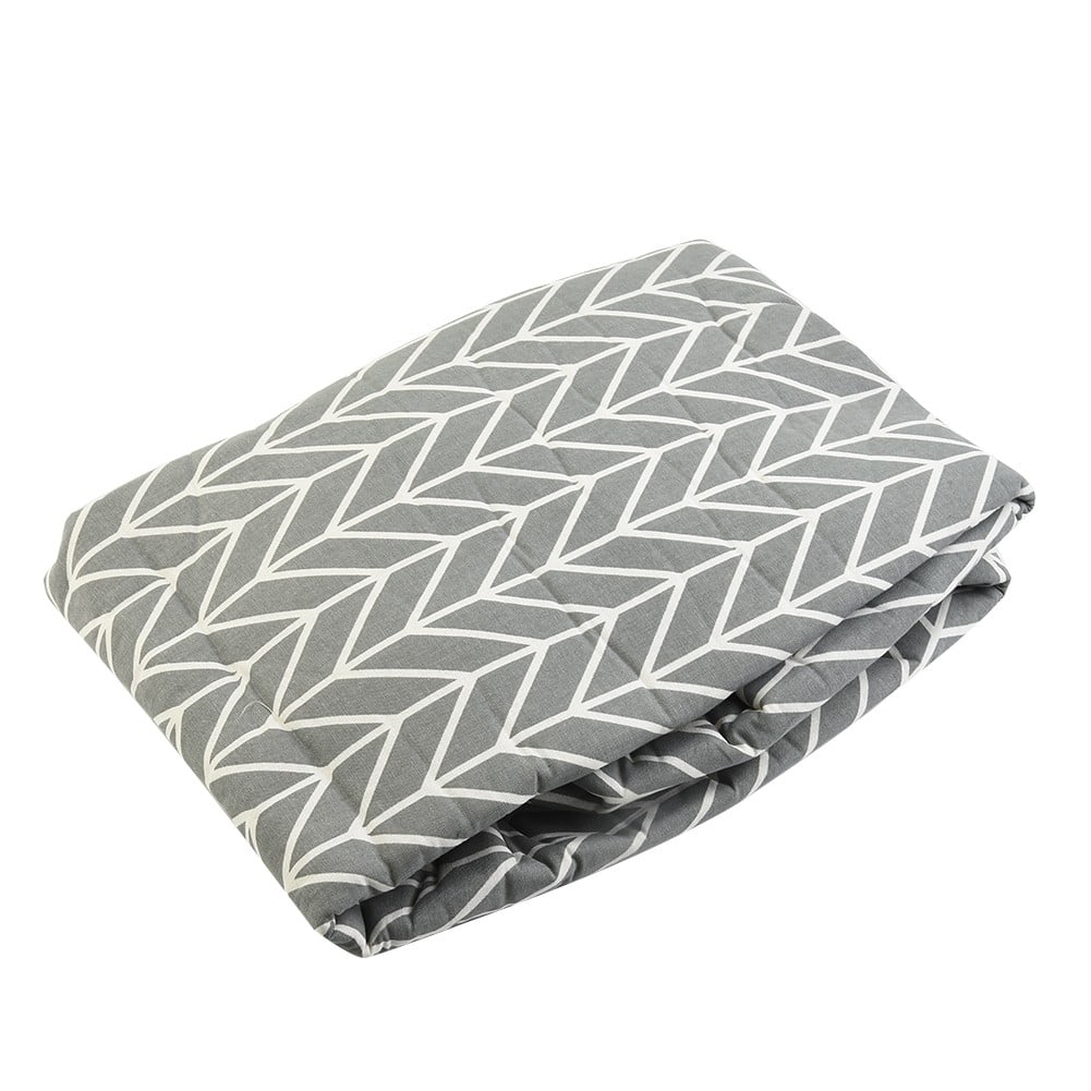 ZOLLNER Housse De Planche à Repasser En Coton Élastique Avec Bouton-Pression - 48x125 Cm, Rembourrée 6mm