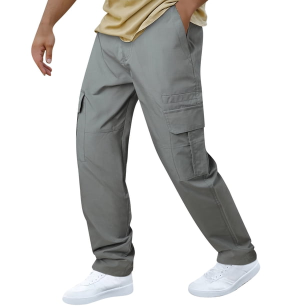 Ceisia Men's Slim Straight Formal Gift Wrap-front Dress Pants Structured Wrinkle-resistant Multi-Color