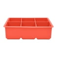 thumbnail image 4 of Mainstays Jumbo 2" Paprika Red 6-Cavity Silicone Ice Cube Maker, for Perfect Rock Cubes, 1 Piece, 4 of 6