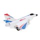 thumbnail image 3 of Modelo de avión de aleación de alta simulación, juguete modelo de avión extraíble con sonido ligero, color blanco, 3 of 14