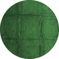 thumbnail image 1 of Ahgly Company Indoor Round Abstract Emerald Green Contemporary Area Rugs, 7' Round, 1 of 4