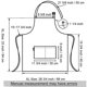 thumbnail image 2 of Kitchen Cotton Canvas Adjustable Apron With 2 Front Pockets, Kitchen Cooking And Baking Apron - White XL, 2 of 5