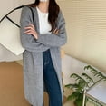 thumbnail image 2 of Sweaters for women Autumn New Retro Temperament Lazy Wind Relaxed And Casual Long Sweater Coat christmas sweater women, 2 of 4