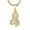 Gold, variant on Ice City Men's Praying Hands Pendant Necklace, Cubic Zirconia - Gold