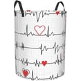 thumbnail image 2 of William Morris Strawberry Thief Floral Round Canvas Linen Laundry Hamper, Waterproof Storage Bin For Toys, Books, Clothes, Pets, Laundry Basket, Gift Basket Medium, 2 of 8