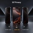 thumbnail image 3 of V CARE TOO iPhone 17 Pro Max 6.9 in Privacy Screen Protector with Easy Installation Magic Box Kit, 9H Tempered Glass, 3 of 9