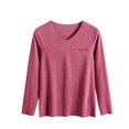 thumbnail image 5 of Women's Plus Size thermal Underwear Top Fleece Lined V Neck Long Sleeve Warm Base Layer Shirt Soft Comfy Cold Weather Top for Loungewear Daily Wear Hot Pink, 5 of 9