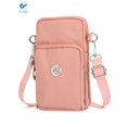 thumbnail image 2 of Deago Women Nylon Cell Phone Purse Travel Crossbody Bag Wristband Sport Armband Wallet for iPhone 12/Pro/Mini, 11, Pro, Max, SE2 7 8+ X, Samsung Galaxy S20 FE S10+ S9 (Pink), 2 of 9