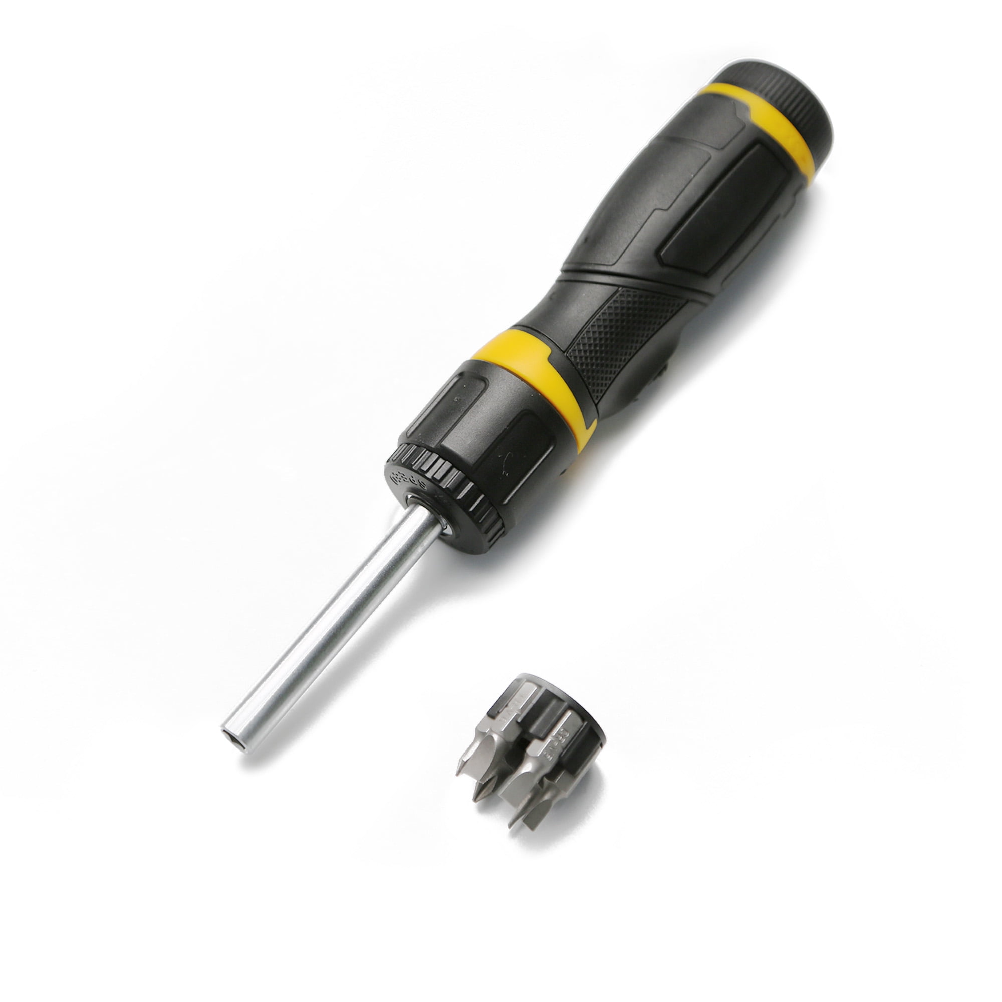 TMAX 13-in-1 Ratcheting Multitool Screwdriver, Multi-Function Screwdriver Set with 12 Bits, Ergonomic Adjustable Angle Handle, for Home Maintenance, Motorcycle & Bicycle Repair