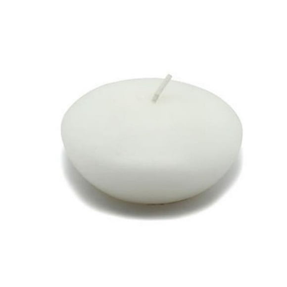 Bougies Flottantes Blanches de 3 Po - Boîte de 12 Pcs