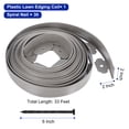 thumbnail image 2 of Uxcell 33Ft Border 2" Tall Plastic Garden Edging Kit for Yard Gray, 2 of 7