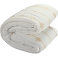 thumbnail image 3 of Lanco White Comforter Set King Size , 7 Piece Satin Stitching Embroidery Bedding Set, 3 of 5