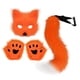 thumbnail image 2 of Conjunto De Máscara Y Cola De Therian, Hermoso Disfraz De Halloween Para Fiesta De Graduación, Cumpleaños Y Vacaciones, Color Naranja, 2 of 8